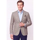 Efor Erkek Comfort Fit Torba Cepli Yarım Astar Vizon Keten Ceket C 741 - 54