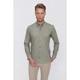 Efor Erkek G 1517 Slim Fit Haki Spor Gömlek