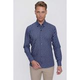 Efor Erkek G 1517 Slim Fit Lacivert Spor Gömlek