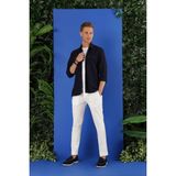 Efor Erkek G 1534 Slim Fit Lacivert Klasik Gömlek - 4XL