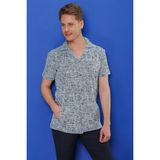 Efor Erkek G 1535 Slim Fit Mavi Klasik Gömlek - 2XL