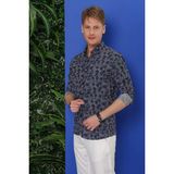 Efor Erkek G 1539 Slim Fit Siyah Klasik Gömlek