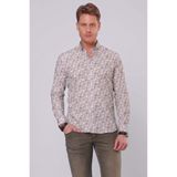 Efor Erkek G 1542 Slim Fit Haki Klasik Gömlek