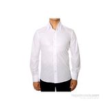 Efor Erkek G 565 Slim Fit Dik Yaka Pamuk Saten Uzun Kol Klasik Beyaz Gömlek - 2XL