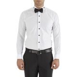 Efor Erkek GK 322 Slim Fit Ata Yaka Beyaz Damatlık Smokin Gömlek GK 322 - XL