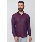 Efor Erkek GK 632 Bordo Klasik Gömlek