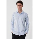 Efor Erkek GK 677 Slim Fit Mavi Altro Gömlek - XS