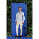 Efor Erkek GK 683 Slim Fit Açık Mavi Klasik Gömlek