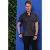 Efor Erkek GK 684 Slim Fit Antrasit Klasik Gömlek - XL