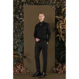 Efor Erkek GK 704 Slim Fit Siyah Klasik Gömlek - XL