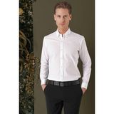 Efor Erkek GK 706 Slim Fit Beyaz Klasik Gömlek - XS