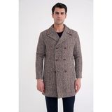 Efor Erkek PLT 089 PALTO Comfort KAHVERENGİ - 48 - Kahverengi