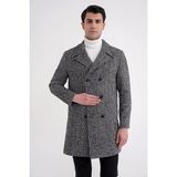 Efor Erkek PLT 089 PALTO Comfort SİYAH - 46 - Siyah