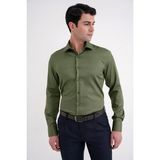 Efor Erkek Slim Fit %100 Pamuk Non Iron Kumaş Haki Gömlek Gk 734