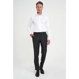 Efor Erkek Slim Fit %100 Pamuk Non Iron Kumaş Kolay Ütülenebilir Beyaz Gömlek Gk 734