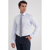 Efor Erkek Slim Fit %100 Pamuk Non Iron Kumaş Kolay Ütülenebilir Mavi Gömlek Gk 734