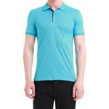 Efor Erkek Slim Fit %100 Pamuk Ribanalı Turkuaz Polo Yaka Tişört TS 736