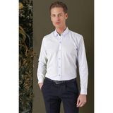 Efor Erkek Slim Fit %100 Pamuklu Mavi Gömlek GK 711