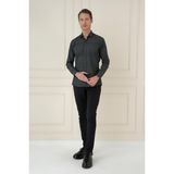 Efor Erkek Slim Fit Baskılı %100 Pamuklu Spor Lacivert Gömlek G 1588