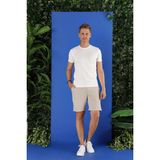 Efor Erkek Slim Fit Beli İpli Esnek Keten Bej Şort Bermuda 033