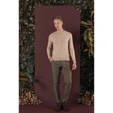 Efor Erkek Slim Fit Beli Lastikli Önden Pens Detaylı Esnek Pamuklu Bej Pantolon P 1130