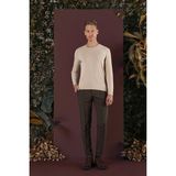 Efor Erkek Slim Fit Beli Lastikli Önden Pens Detaylı Esnek Pamuklu Haki Pantolon P 1130