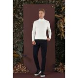 Efor Erkek Slim Fit Beli Lastikli Pileli Esnek Yünlü Lacivert Pantolon P 1131 - 3XL