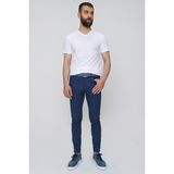 Efor Erkek Slim Fit Beş Cep Esnek Pamuklu Lacivert Kanvas Pantolon P 1087 - 32