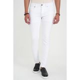 Efor Erkek Slim Fit Beş Cep Likralı Beyaz Jean Kot Pantolon Denim 134