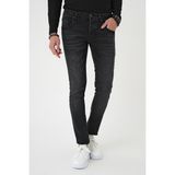 Efor Erkek Slim Fit Beş Cepli Likralı Yıkamalı Siyah Jean Kot Pantolon Denim 130 - 32