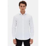 Efor Erkek Slim Fit Beyaz Gömlek GK 2025 - 4XL