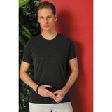 Efor Erkek Slim Fit Bisiklet Yaka %100 Pamuk Antrasit Tişört Ts 878 - 2XL