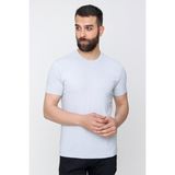 Efor Erkek Slim Fit Bisiklet Yaka Pamuklu Gri T-shirt Ts 823 - 2XL