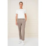 Efor Erkek Slim Fit Çift Pileli Yan Cep Esnek Pamuk Bej Pantolon P 1164 - 4XL