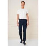Efor Erkek Slim Fit Çift Pileli Yan Cep Esnek Pamuk Lacivert Pantolon P 1164 - 2XL
