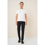 Efor Erkek Slim Fit Çift Pileli Yan Cep Esnek Pamuk Siyah Pantolon P 1164 - 3XL