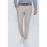 Efor Erkek Slim Fit Dar Kalıp Pamuklu Bej Pantolon P 1111