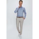 Efor Erkek Slim Fit Dar Kalıp Yan Cepli %97 Pamuk Dokulu Bej Pantolon P 1111 - 33