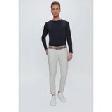Efor Erkek Slim Fit Dar Kalıp Yan Cepli %97 Pamuk Dokulu Gri Pantolon P 1111 - 32