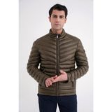 Efor Erkek Slim Fit Hakim Yaka Yan Cepli Kaz Tüyü Haki Şişme Mont MT 176 - 3XL