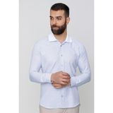 Efor Erkek Slim Fit Koyu Mavi Spor Gömlek G 1491