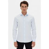 Efor Erkek Slim Fit Mavi Gömlek GK 2025 - 4XL