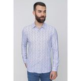 Efor Erkek Slim Fit Mavi Spor Gömlek G 1488