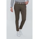 Efor Erkek Slim Fit Pamuklu Chino Toprak Kahverengi Pantolon P 1112