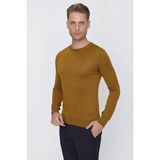 Efor Erkek Slim Fit Pamuklu Tütün / Kahverengi Triko Kazak TR 840