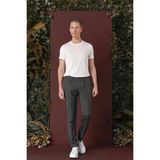 Efor Erkek Slim Fit Pileli Esnek Yünlü Çizgili Füme Kumaş Pantolon P 1133 - 38