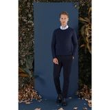 Efor Erkek Slim Fit Ribanalı Yünlü Bisiklet Lacivert Triko Kazak TR 858