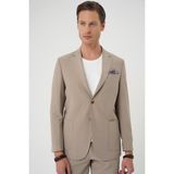 Efor Erkek Slim Fit Torba Cep Spandex Karışımlı Casual Bej Ceket C 714 - 54