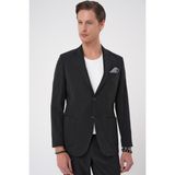 Efor Erkek Slim Fit Torba Cep Spandex Karışımlı Casual Siyah Ceket C 714 - 44