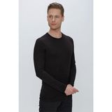 Efor Erkek Slim Fit Uzun Kollu Siyah T-Shirt TS 842 - 2XL
